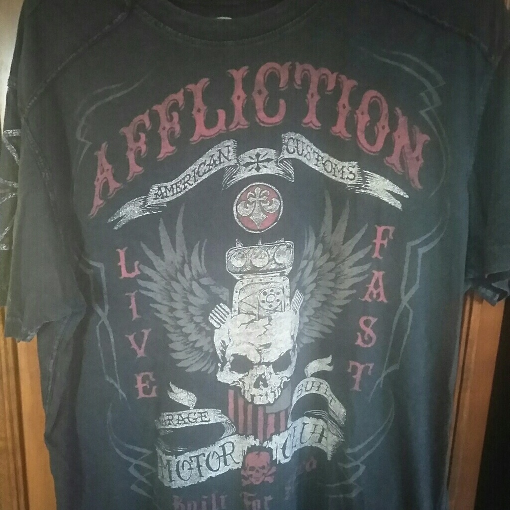 Mens affliction t shirt